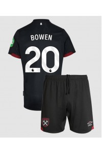 West Ham United Jarrod Bowen #20 Babyklær Borte Fotballdrakt til barn 2024-25 Korte ermer (+ Korte bukser)